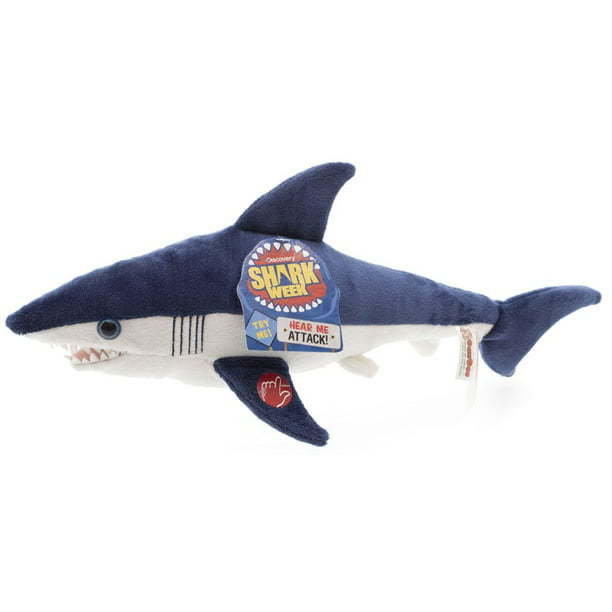 Great White Shark Plush 17" with Sounds Shark Week 30th Anniversary
